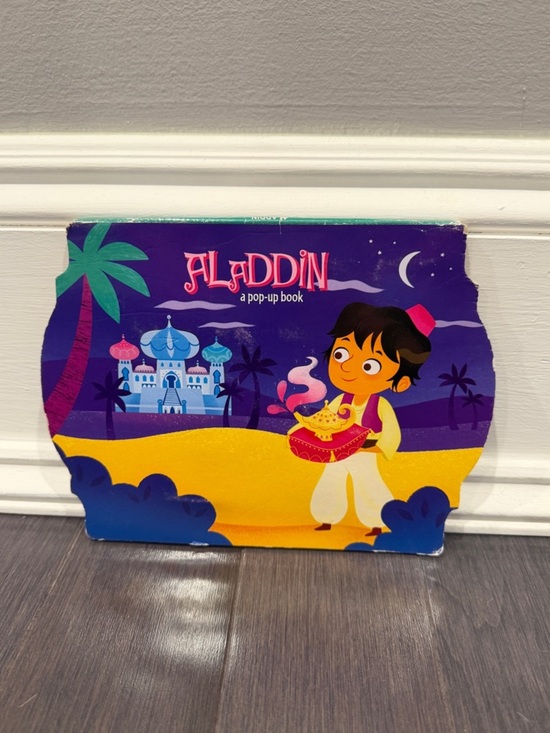 Other - Disney Aladdin Pop-Up Hardcover Book - Purple and Yellow Kids Toddler